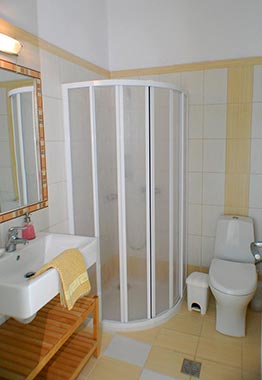Bathroom at standard rooms of Kampos Home at Sifnos